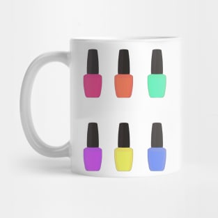 Nail Polish Bottle Pattern Mug